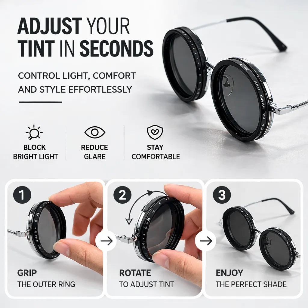 Premium Adjustable Tint Sunglasses